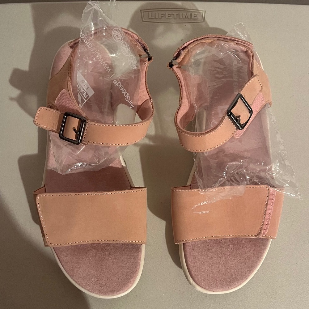 Lands End Comfort Sandals Women Pink 10